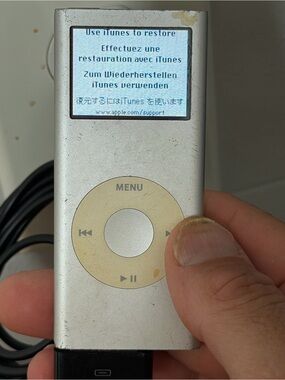 APPLE IPOD NANO 2GB SILVER MODEL A1199 - Powers On